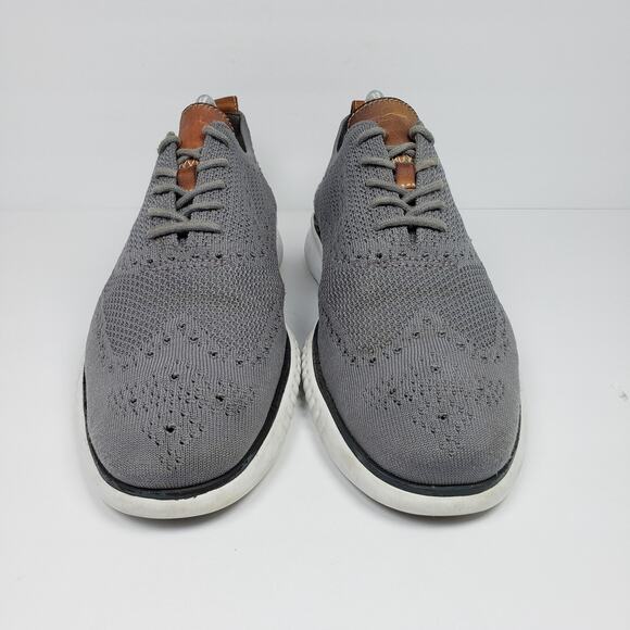 Cole Haan 2.Zerogrand Stitchlite Mens Size 9 Gray Formal Wingtip Oxfords Shoes main image 8